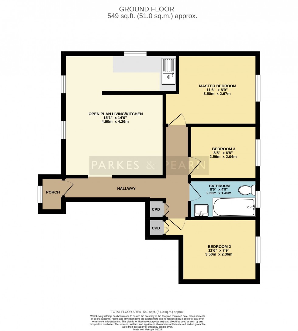Floorplan for Pavlova Court, Liskeard, PL14