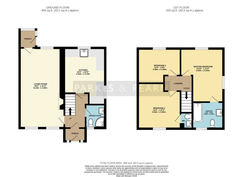 Floorplan for Minions, Liskeard, PL14