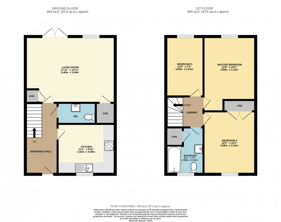 Floorplan for Farriers Way, Widegates, PL13
