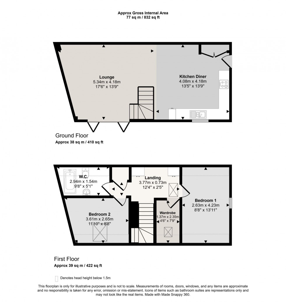 Floorplan for Church Street, Liskeard, PL14