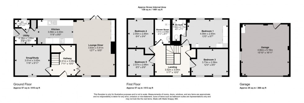 Floorplan for Greenbank Lane, Liskeard, PL14