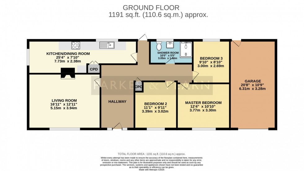 Floorplan for St. Neot, Liskeard, PL14