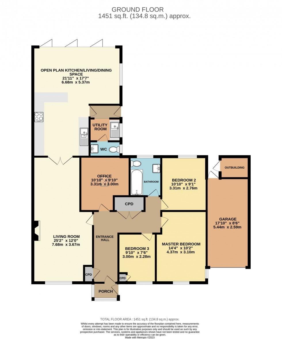 Floorplan for St. Ive, Liskeard, PL14
