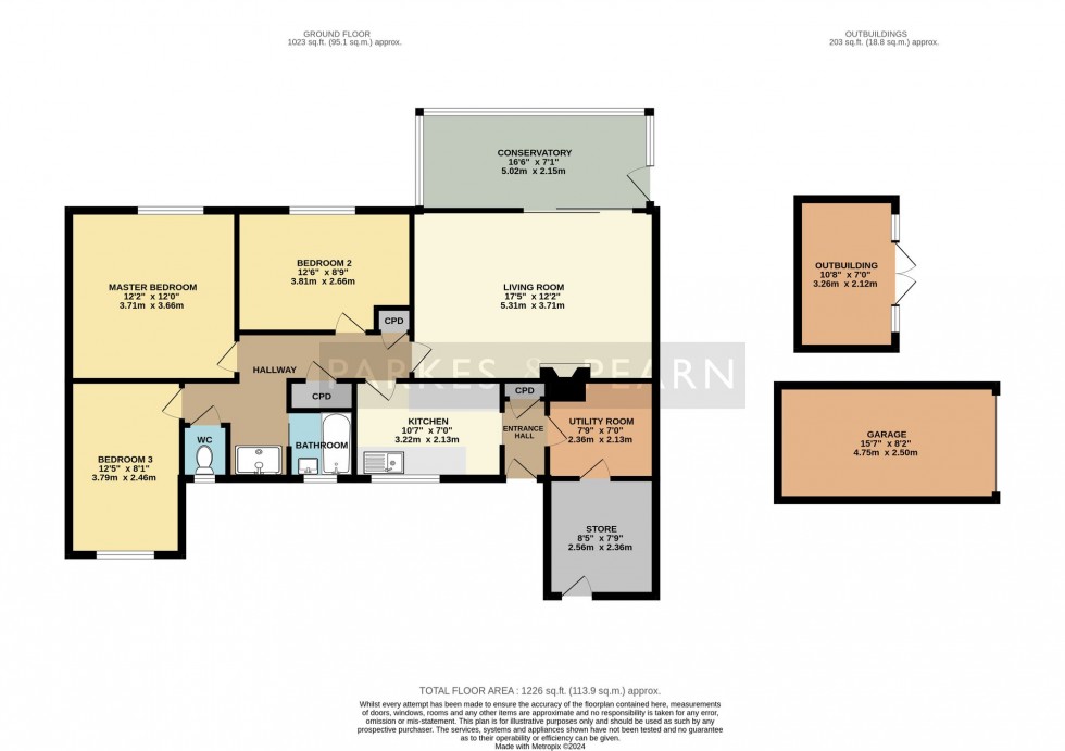 Floorplan for Donierts Close, Liskeard, PL14