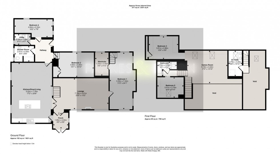 Floorplan for Sydenham Damerel, Tavistock, PL19