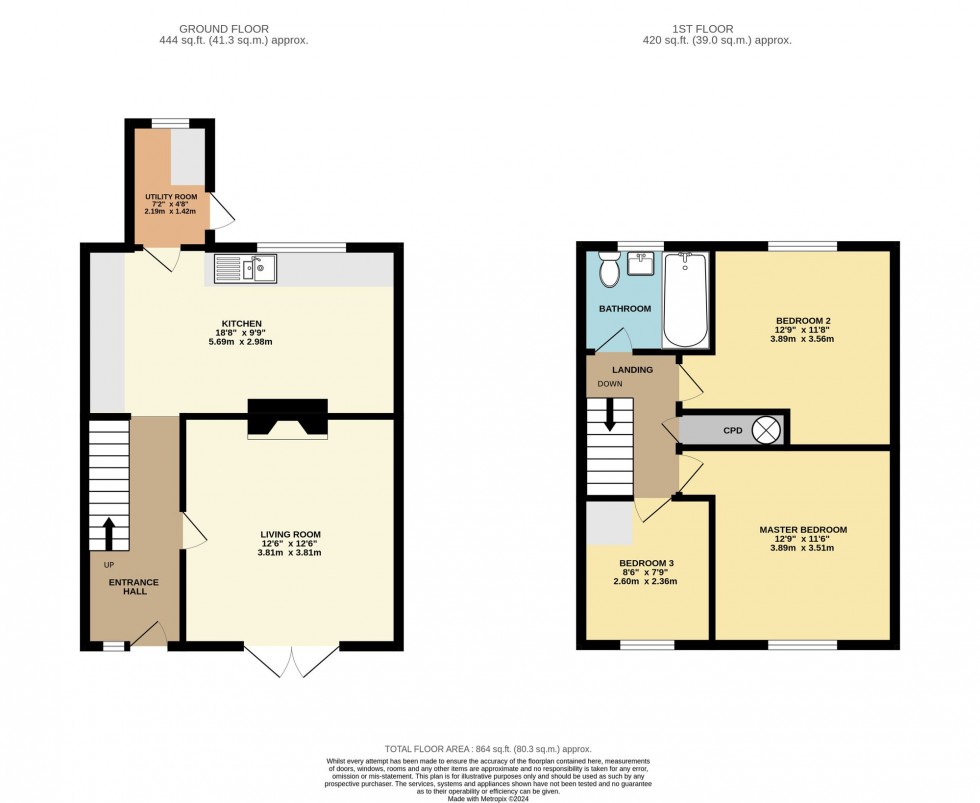 Floorplan for Lanchard Green, Liskeard, PL14