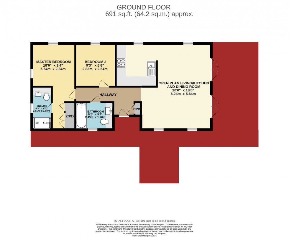 Floorplan for Lanreath, Looe, PL13
