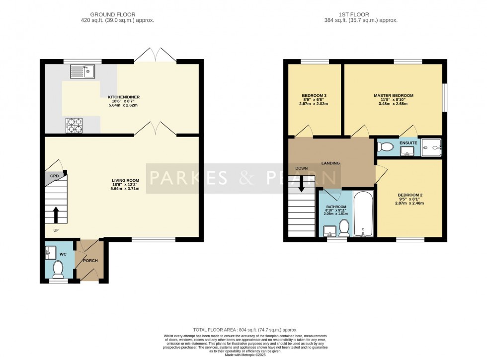 Floorplan for Farmers Close, East Taphouse, PL14