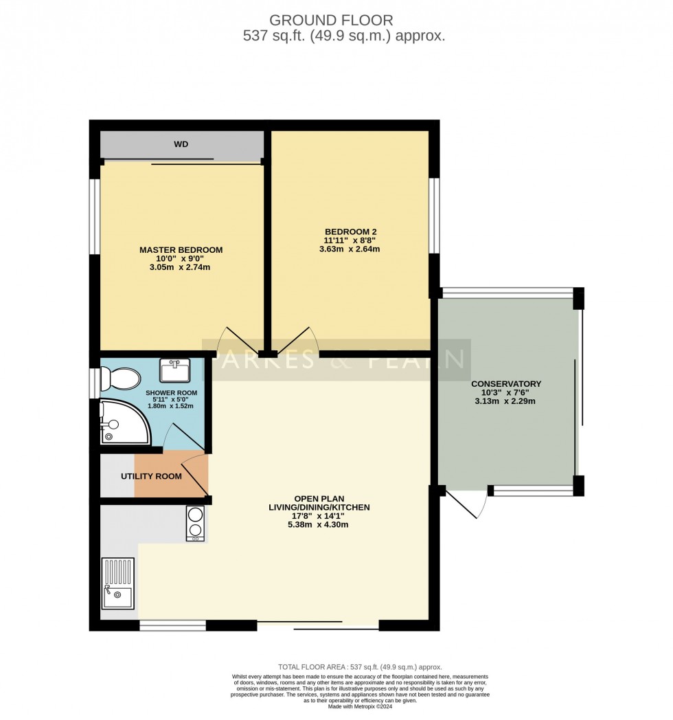 Floorplan for St. Neot, Liskeard, PL14