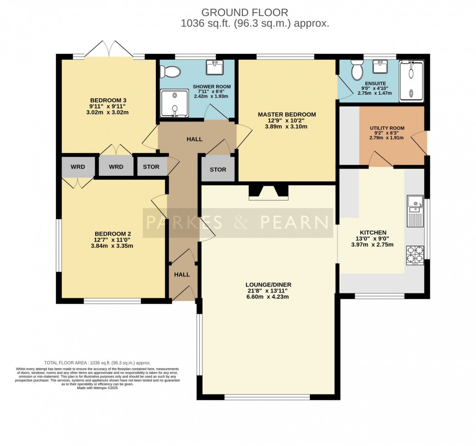 Floorplan for Humphreys Close, St. Cleer, PL14
