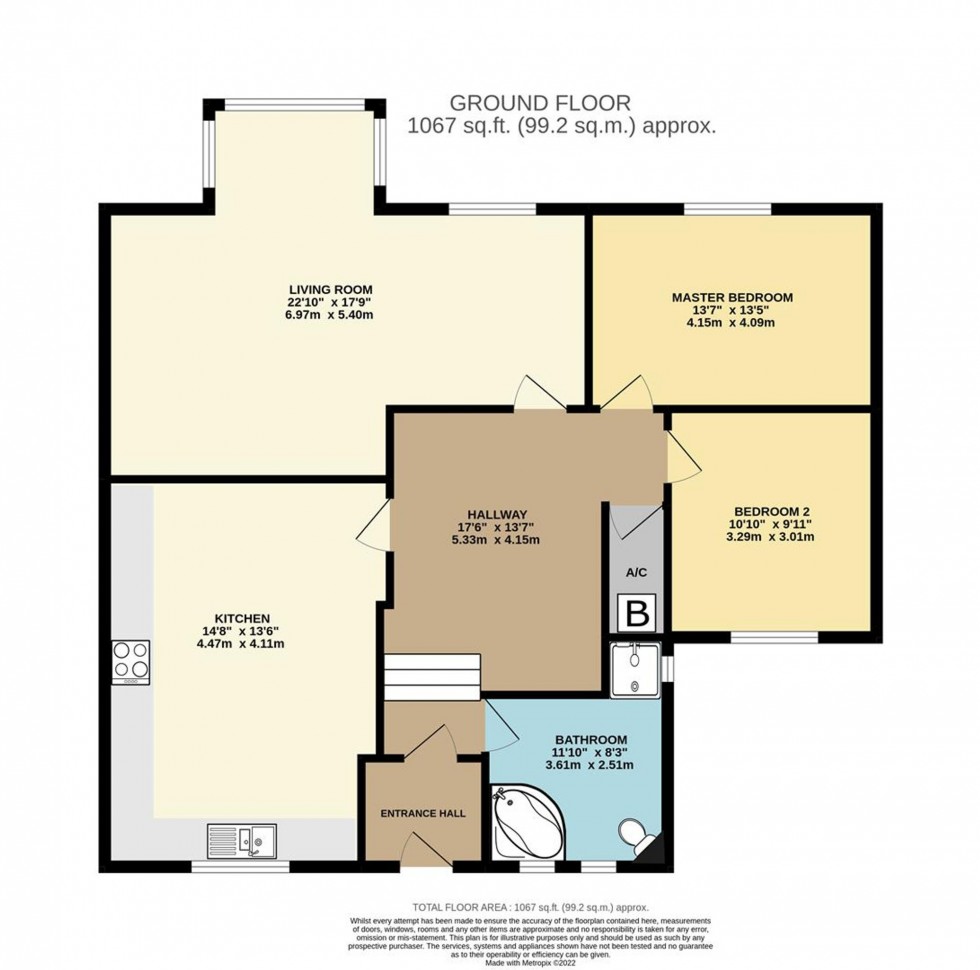 Floorplan for Dean Lane, Liskeard, PL14