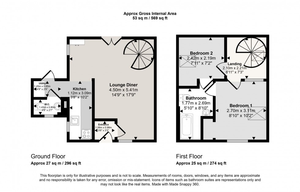 Floorplan for Pengover Road, Liskeard, PL14