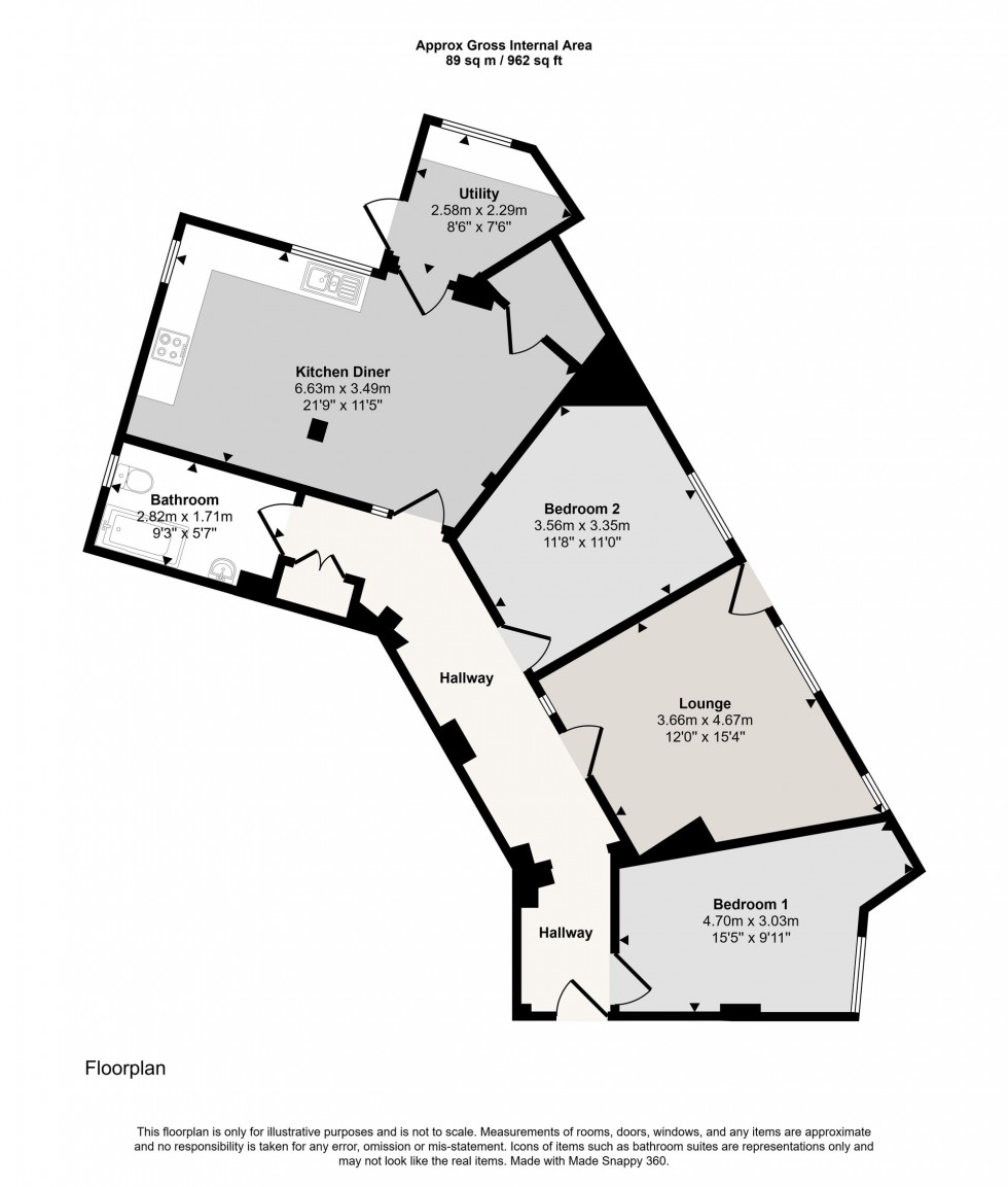 Floorplan for Liskeard Methodist Church, Barn Street, PL14