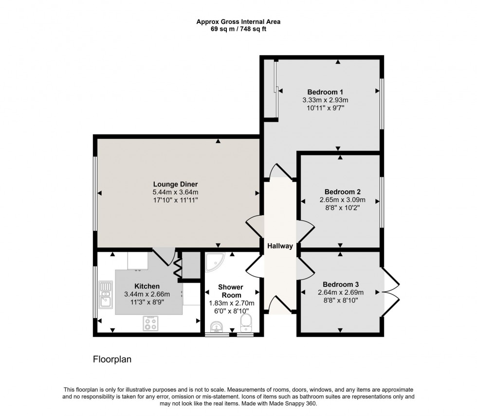 Floorplan for Woodgate Road, Liskeard, PL14