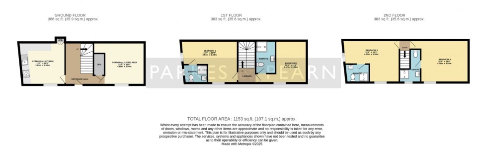 Floorplan for Webbs Cottage, Pike Street, PL14