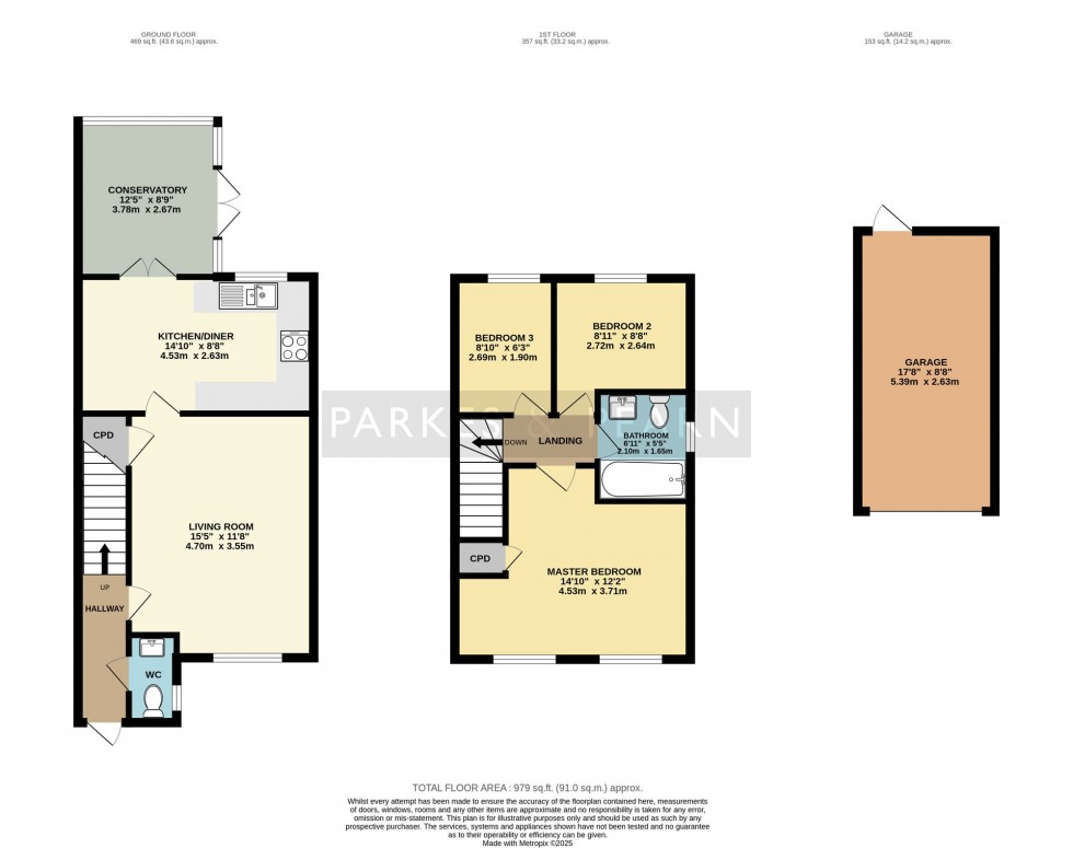 Floorplan for Jopes Close, St. Cleer, PL14