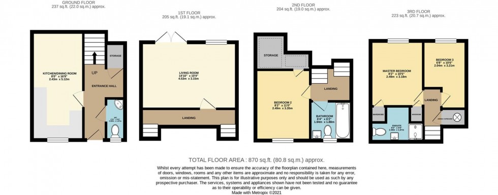 Floorplan for Jago Close, Liskeard, PL14