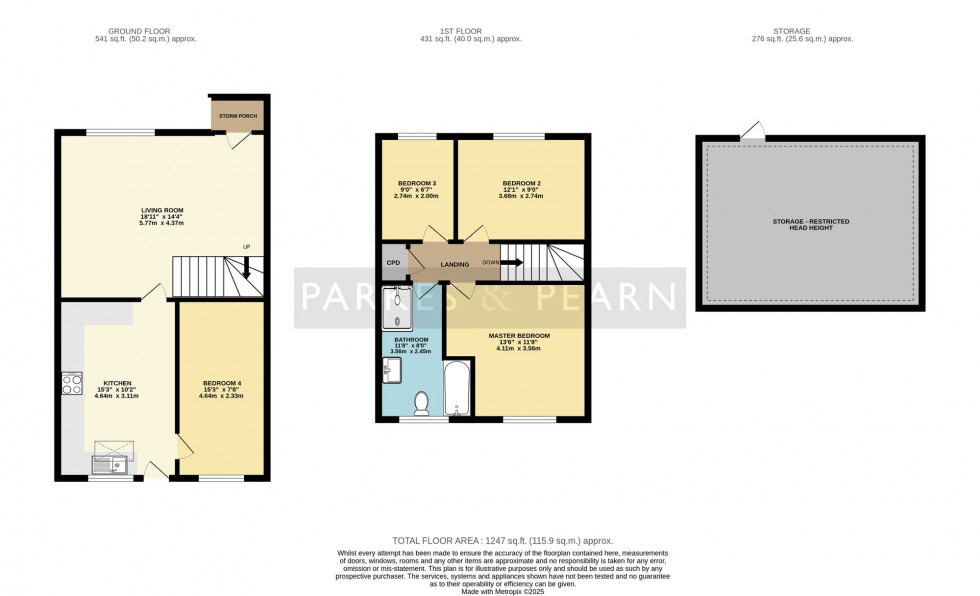 Floorplan for Higher Road, Pensilva, PL14