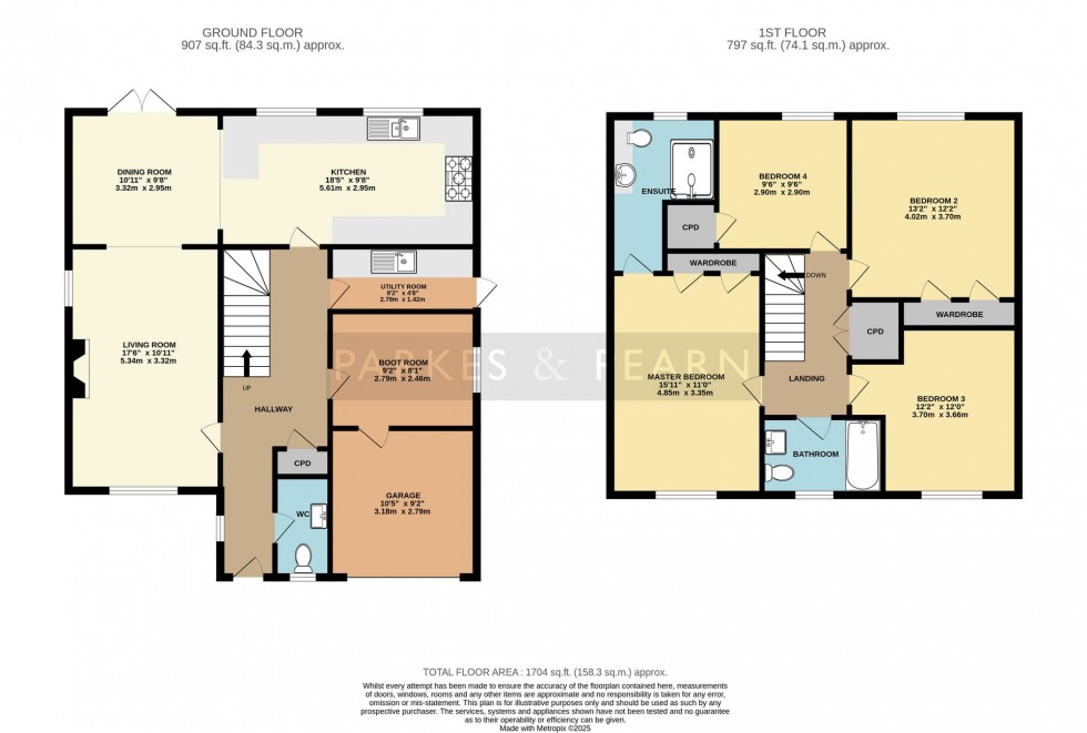 Floorplan for Oliver Court, Dobwalls, PL14