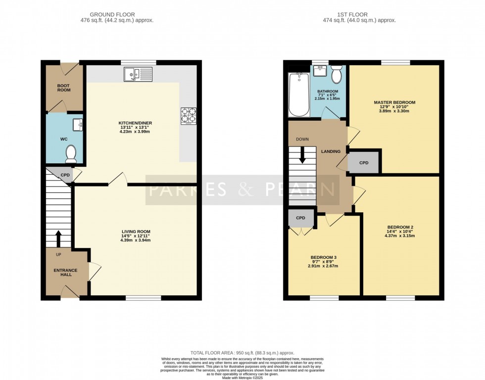 Floorplan for Dorado Lane, Liskeard, PL14