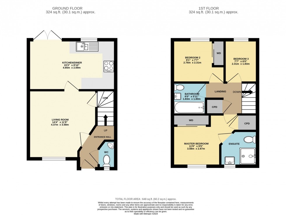 Floorplan for Mispickle Road, Liskeard, PL14