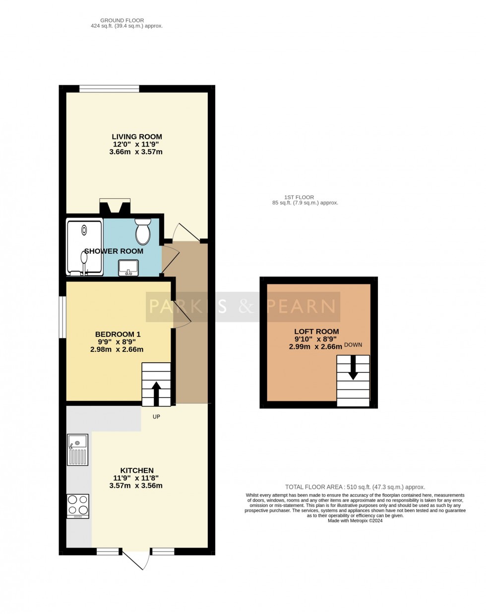 Floorplan for Duloe, Liskeard, PL14