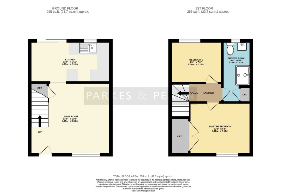 Floorplan for Pavlova Court, Liskeard, PL14