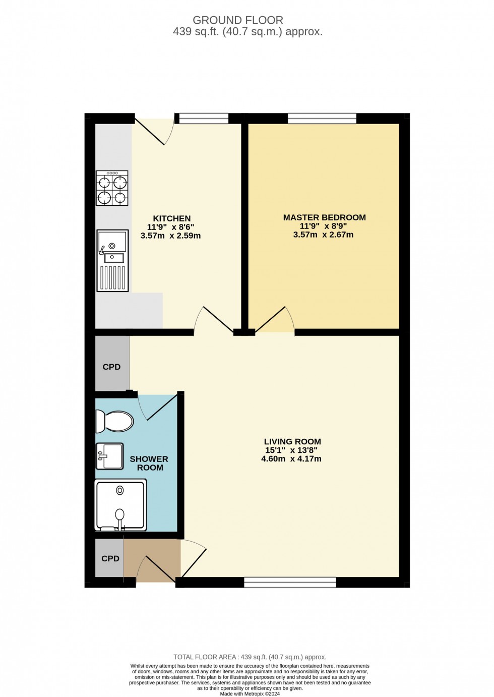 Floorplan for Woodgate Road, Liskeard, PL14