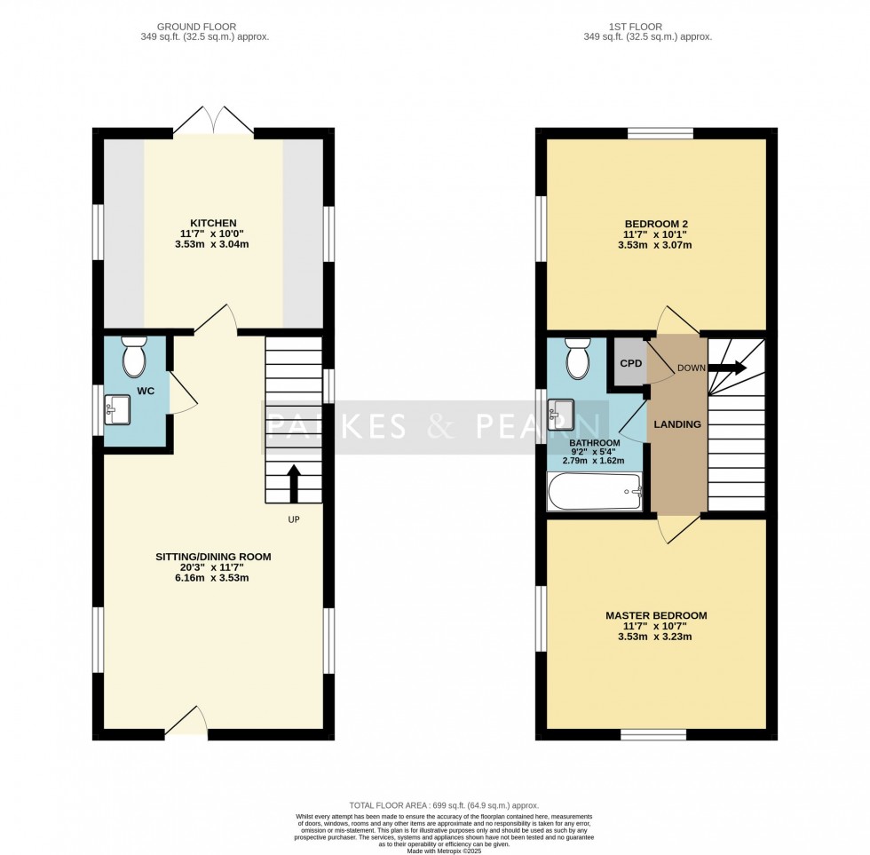 Floorplan for Mount, Bodmin, PL30